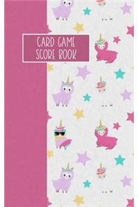 Card Game Score Book