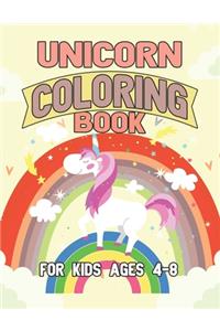 Unicorn Coloring Book for Kids Ages 4-8