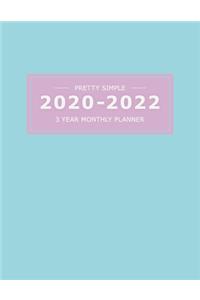 2020 2022 3 Year Monthly Planner