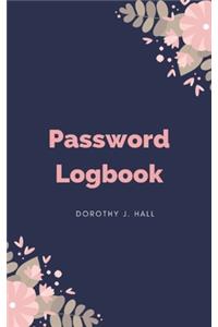 Format Internet Address & Password Logbook