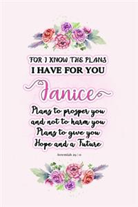 I know the plans I have for you Janice
