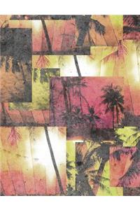 Tropical Palm Tree Notebook Composition Book