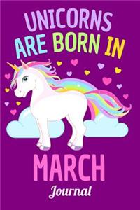 Unicorns Are Born in March Journal
