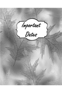 Important Dates