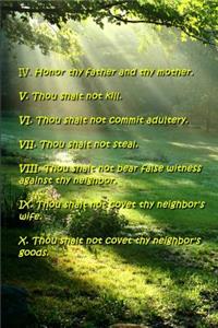 2019 Weekly Planner Religious Theme Last Seven Commandments Traditional Wording