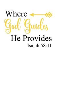 Where God Guides He Provides. Isaiah 58