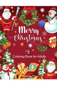 Merry Christmas Coloring Book for Adults