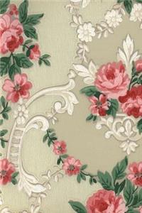Journal: Antique Wallpaper Design Cover Notebook - Blank Book / Sketch / Drawing Book - 6 X 9 Paper - Unlined Journal - 100 Pages