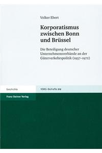 Korporatismus Zwischen Bonn Und Brussel