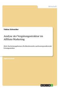 Analyse der Vergütungsstruktur im Affiliate-Marketing