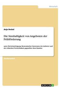 Sinnhaftigkeit von Angeboten der Frühförderung