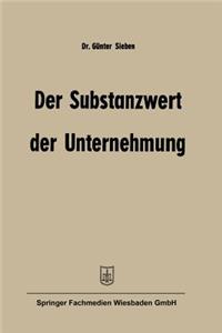 Der Substanzwert Der Unternehmung