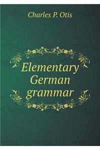 Elementary German grammar