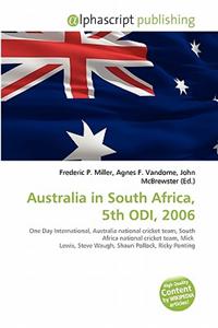 Australia in South Africa, 5th Odi, 2006