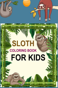Sloth Coloring Book For Kids