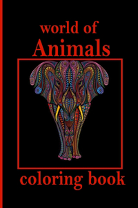 world of Animals coloring book