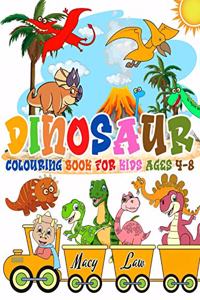 Dinosaur Colouring Book for Kids ages 4-8