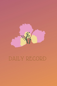 Daily Record: Daily and Weekly Record of Glucose Blood Sugar Levels, Breakfast, Lunch, Dinner, and Bedtime, Medical science Theme