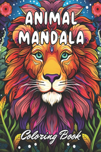 Animal Mandala Coloring Book for Adults
