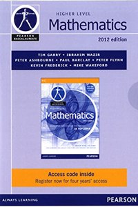 Pearson Baccalaureate Higher Level Mathematics Second Edition eBook Only Edition for the Ib Diploma
