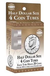 Whitman 4 Count Half Dollar Coin Tubes