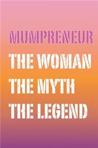 Mumpreneur Myth and Legend Lined Notebook