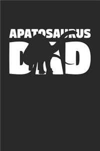 Dinosaur Notebook 'Apatosaurus Dad' - Paleontology Gift - Journal for Dino Lover - Paleontologist Diary