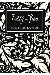 Forty-two Bucket List Journal