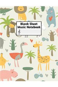 Blank Sheet Music Notebook