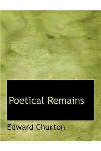 Poetical Remains