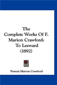 The Complete Works of F. Marion Crawford