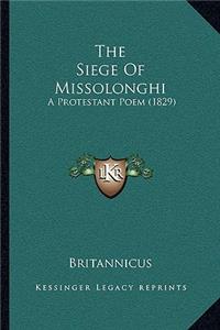 The Siege Of Missolonghi