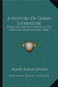 A History Of Greek Literature