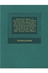 Documentary History of Dunmore's War, 1774