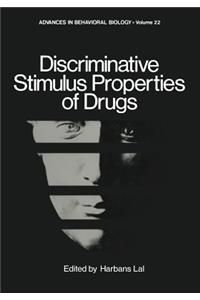 Discriminative Stimulus Properties of Drugs