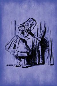 Alice in Wonderland Journal - Alice and The Secret Door (Blue)