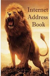Internet Address Book: Internet Address Book / Diary / Notebook Lion