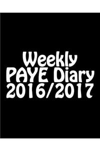 Weekly PAYE Diary 2016/2017