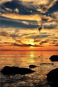 Lovely Sunset Over the Ocean Journal