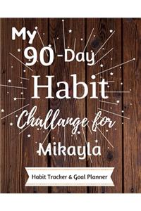 My 90-Day Habit Challenge For Mikayla Habit Tracker & Goal Planner