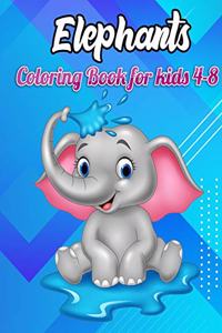 Elephant Coloring Book for kids 4-8