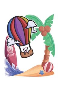 Hot Air Balloon Isle Cat Notebook