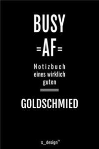 Notizbuch für Goldschmiede / Goldschmied / Goldschmiedin