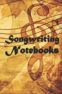 Songwriter's Notebook-Journal - with Lined Pages for Lyrics and Manuscript Paper For Notes for ... into Awesome Songs (Songwriting Notebooks)