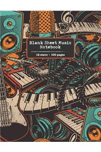 Blank Sheet Music Notebook