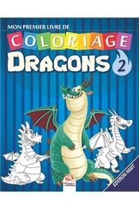 Mon premier livre de coloriage - Dragons 2 - nuit