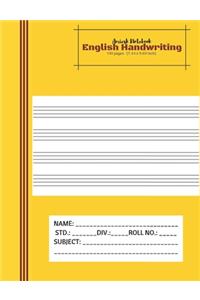 Amiesk Notebook - English Handwriting Notebook - 140 pages (7.44 x 9.69 inch)