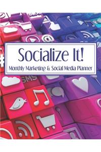 Socialize It! Monthly Marketing & Social Media Planner