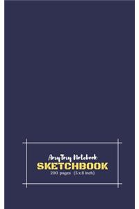 AmyTmy Notebook - Sketchbook - 200 pages - 5 x 8 inch - Matte Cover