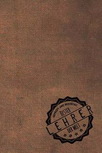 Geprüft und Bestätigt bester Lehrer der Welt